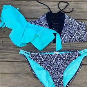 XL tops with L bottom bikini